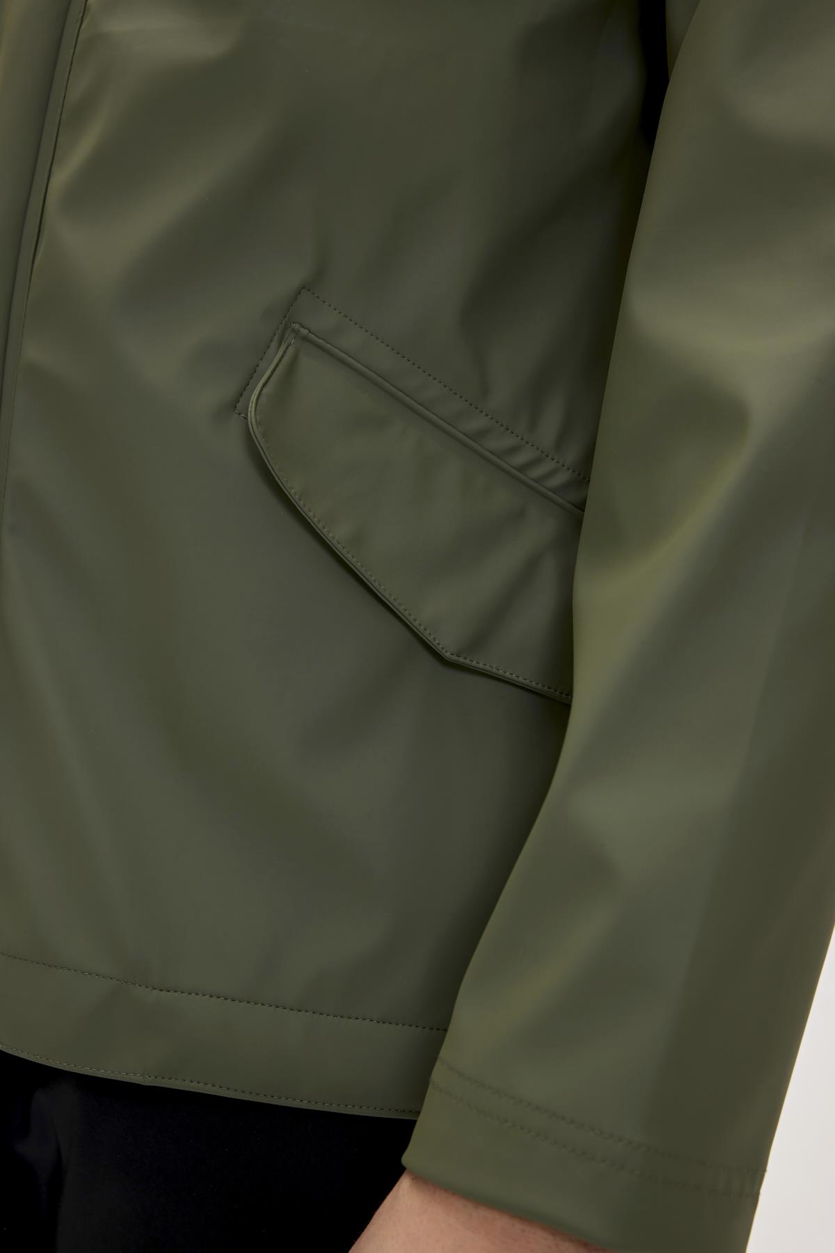 Patrol Raincoat Thyme Yeşil  Erkek Kapüşonlu Yağmurluk 