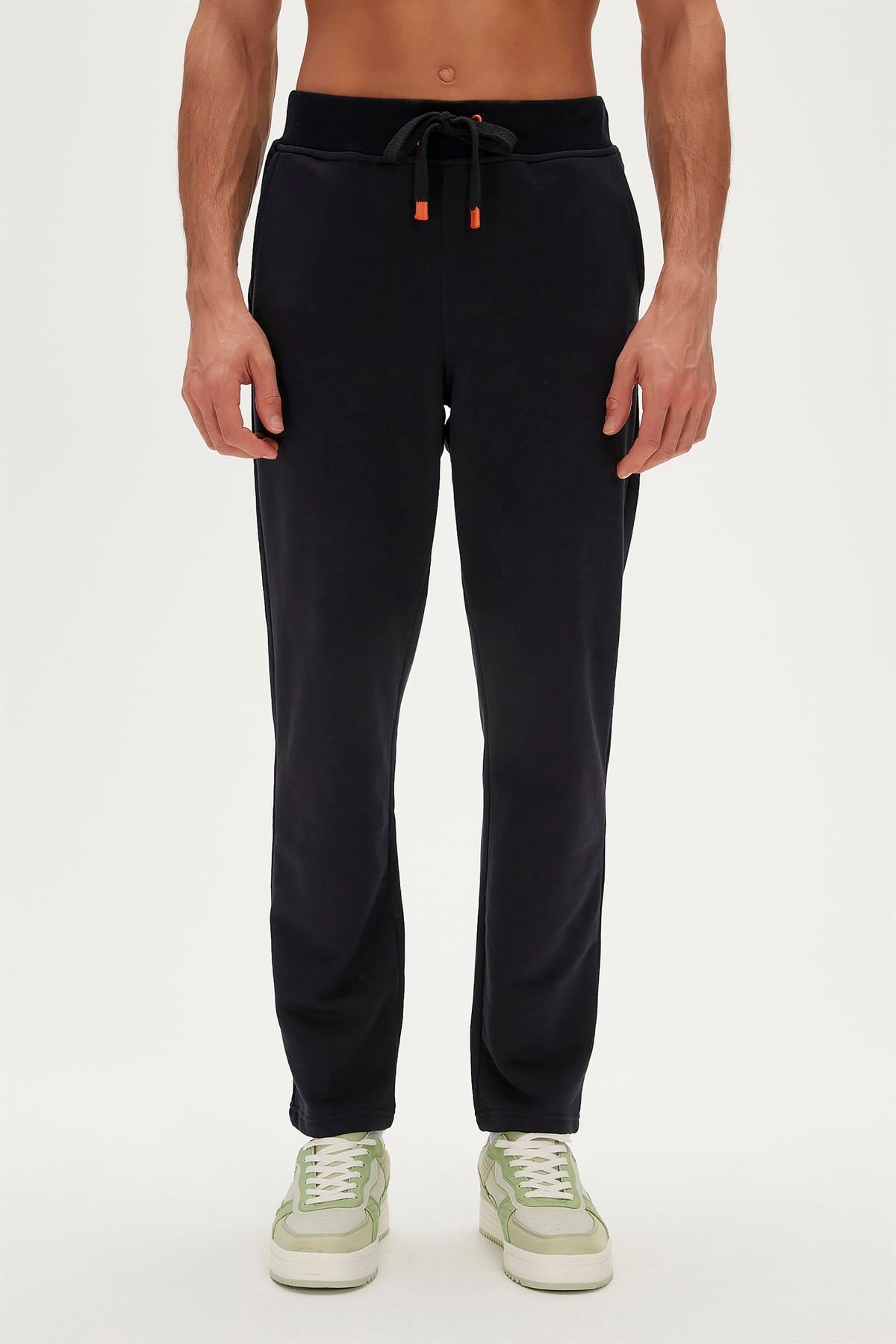 Plain Navy Mens Sweatpants