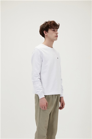 Presage Crewneck Off-White Beyaz Erkek Sweatshirt