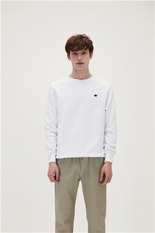 Presage Crewneck Off-White Beyaz Erkek Sweatshirt
