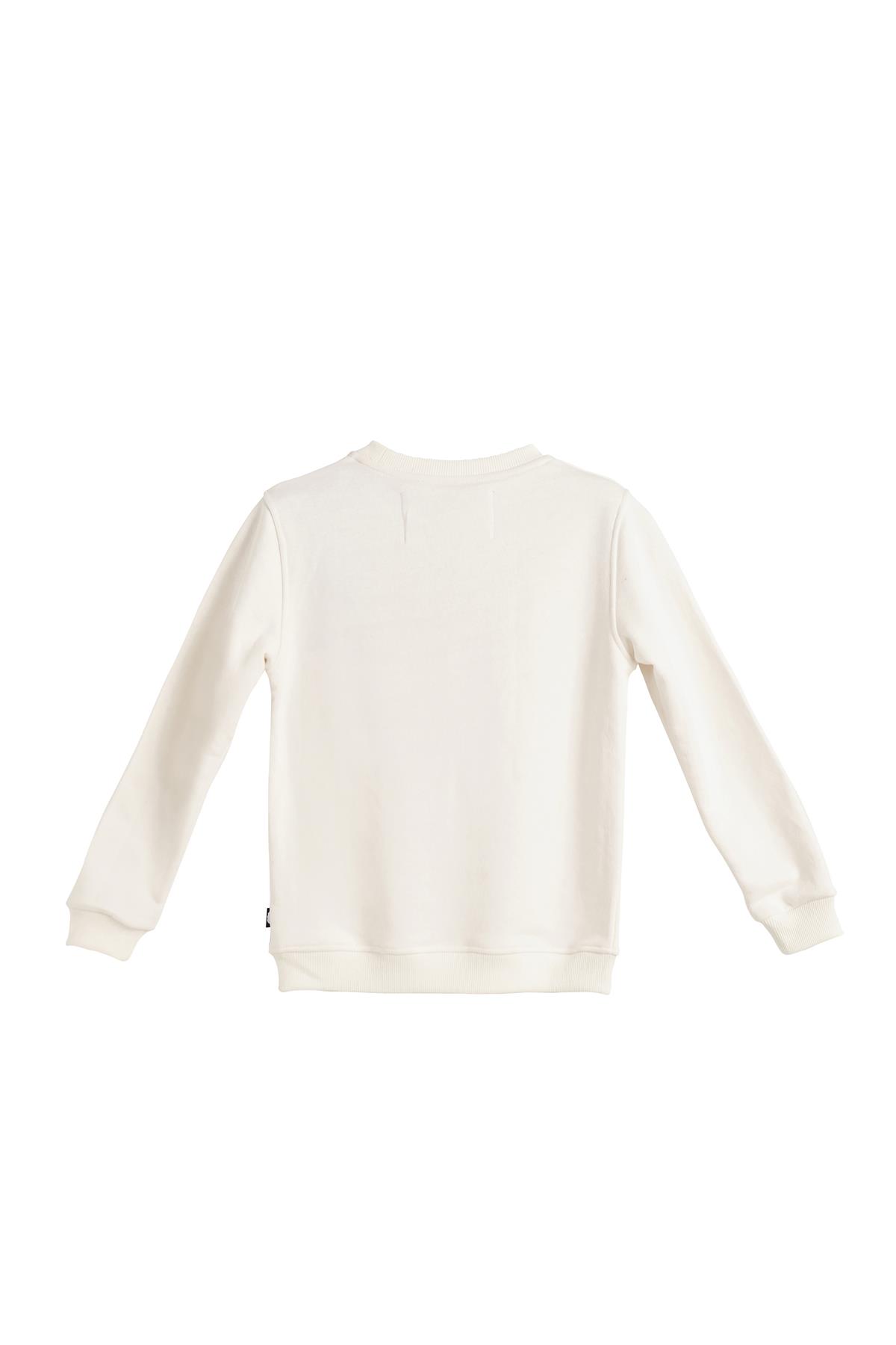 Rabel Crewneck Kids Off-White Beyaz  Baskılı Çocuk Sweatshirt