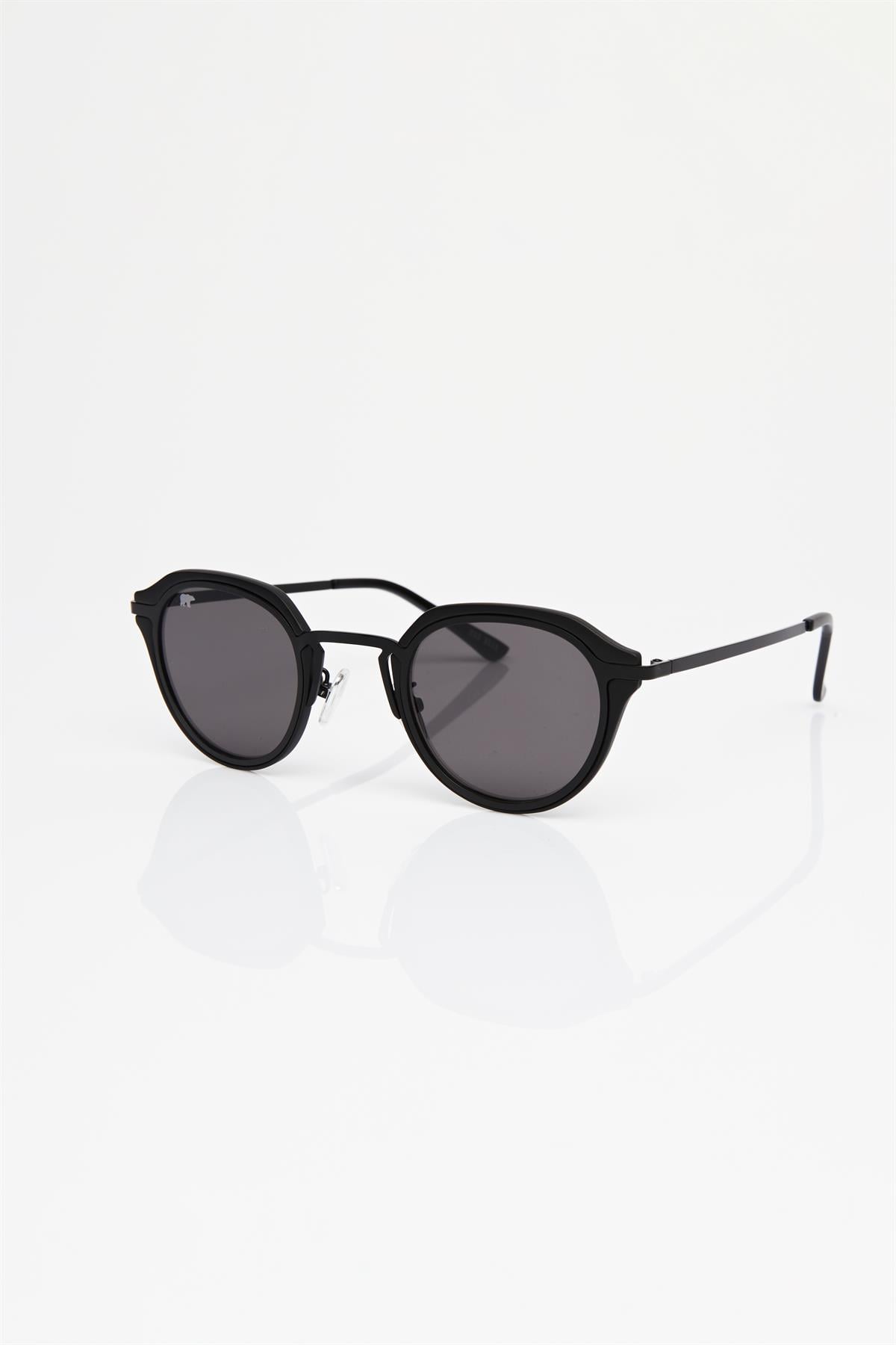 Richard Unisex Black Sunglasses