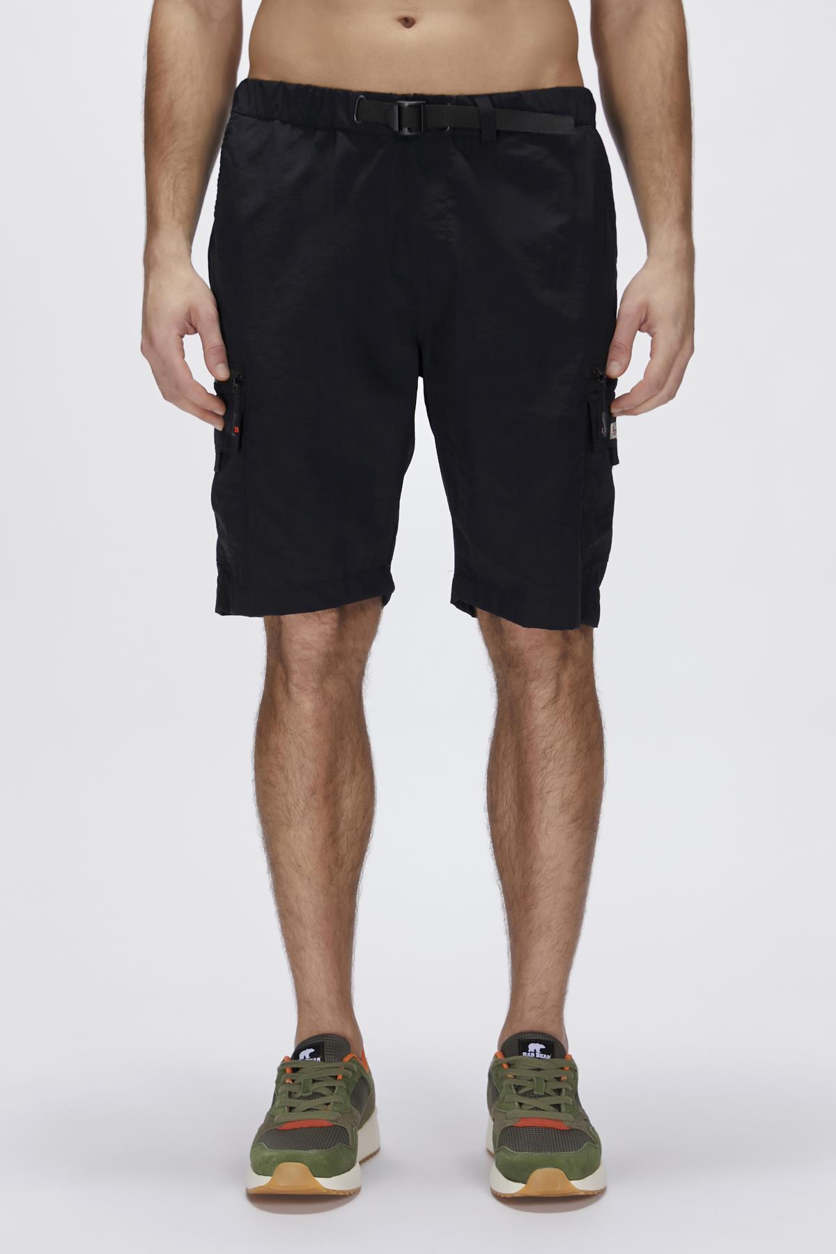 Richard Siyah Erkek Kargo Şort