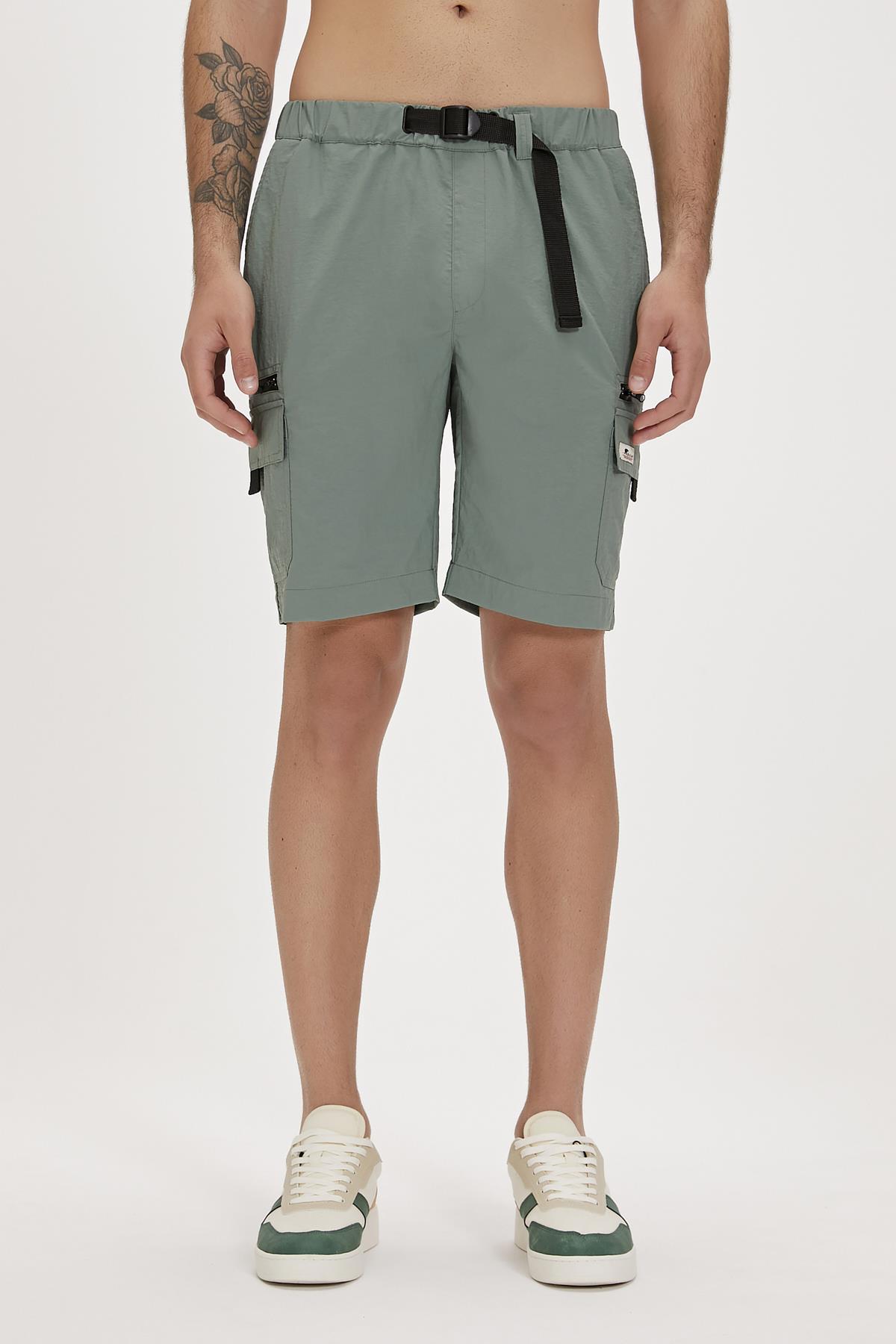 Richard Soluk Yeşil Erkek Kargo Şort