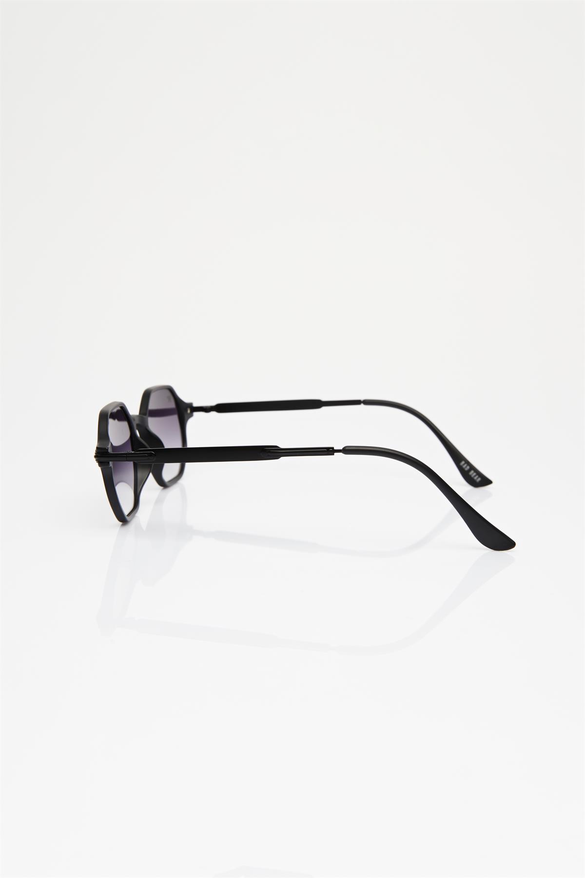 Rodney Unisex Black Sunglasses