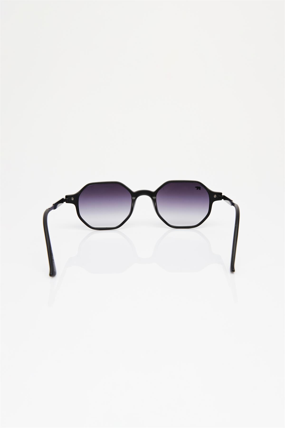 Rodney Unisex Black Sunglasses