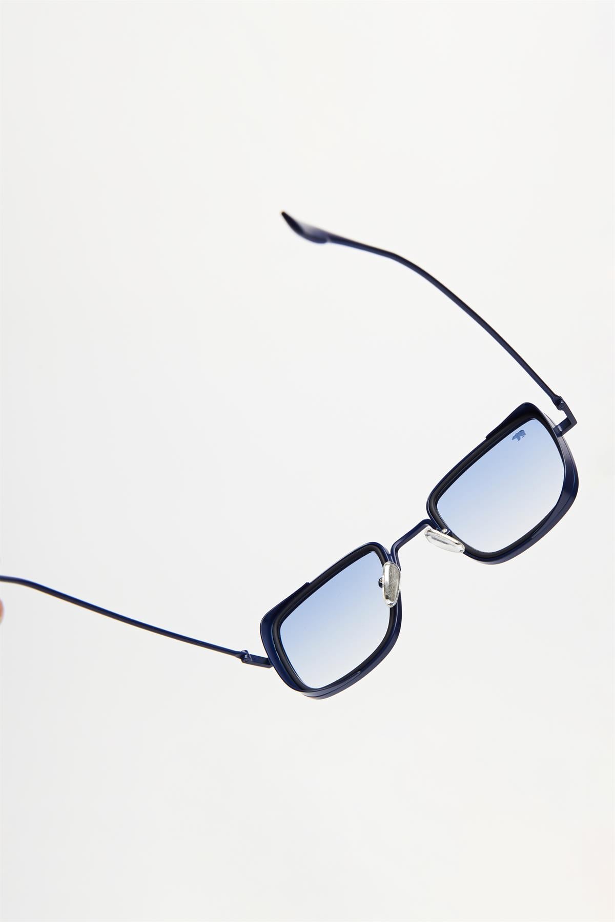 Ronald Unisex Navy Blue Sunglasses