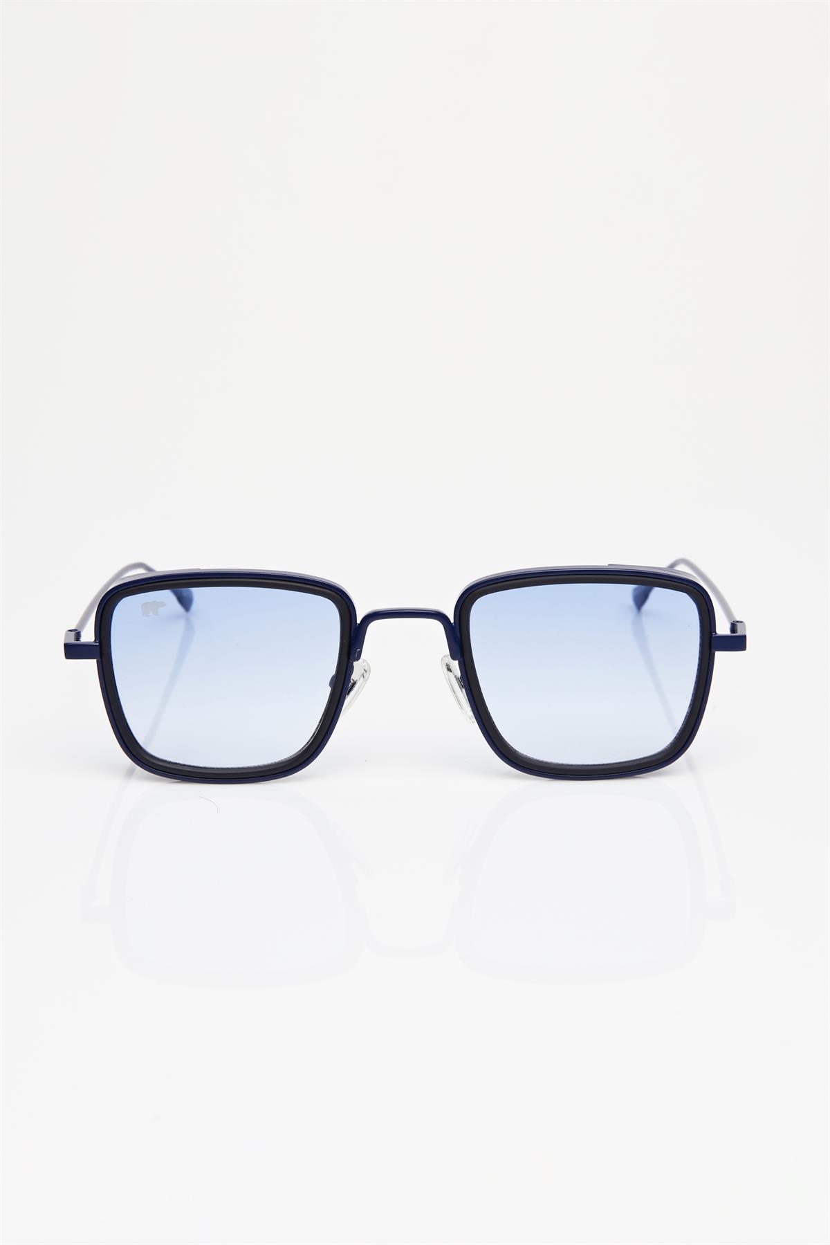 Ronald Unisex Navy Blue Sunglasses