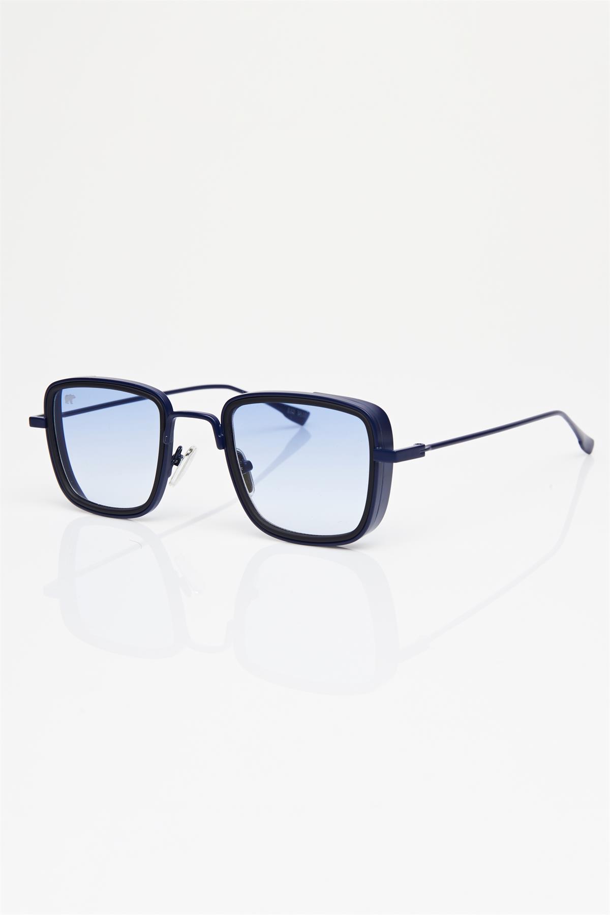 Ronald Unisex Navy Blue Sunglasses