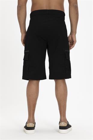 Rope SweatShorts Siyah Erkek Şort