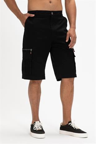 Rope SweatShorts Siyah Erkek Şort