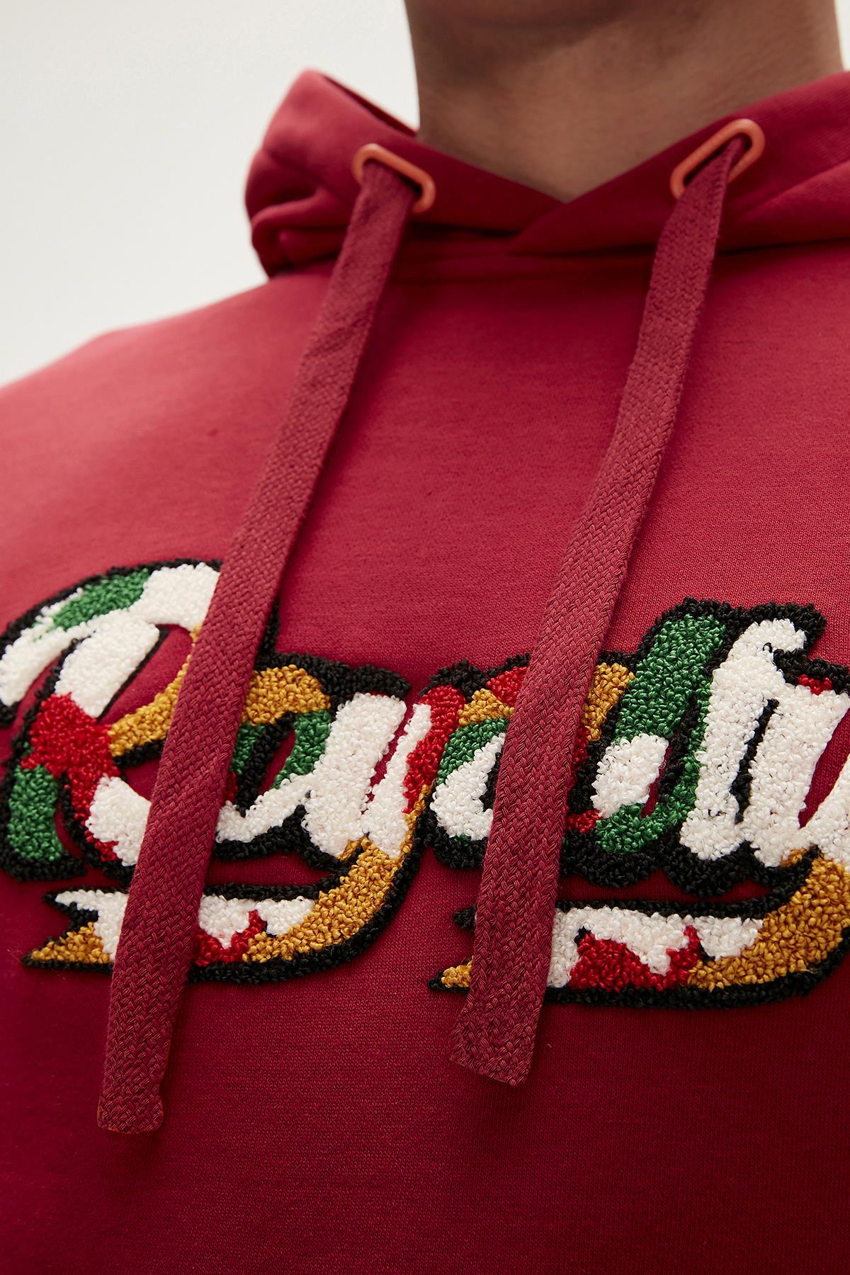 Royalty Hoodie Maroon Bordo Kapüşonlu Erkek Sweatshirt