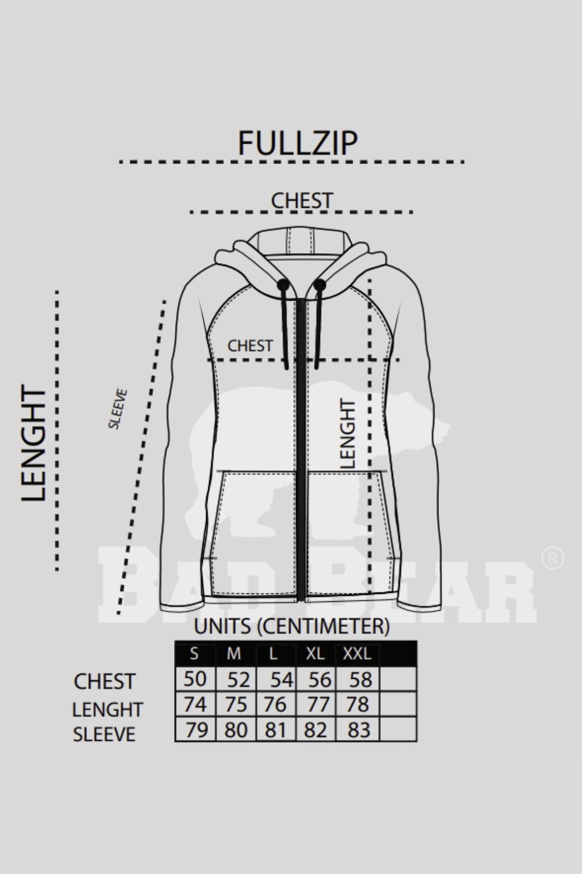Shaggy Plush Full-Zip  Siyah Peluş Erkek Kapüşonlu Sweatshirt