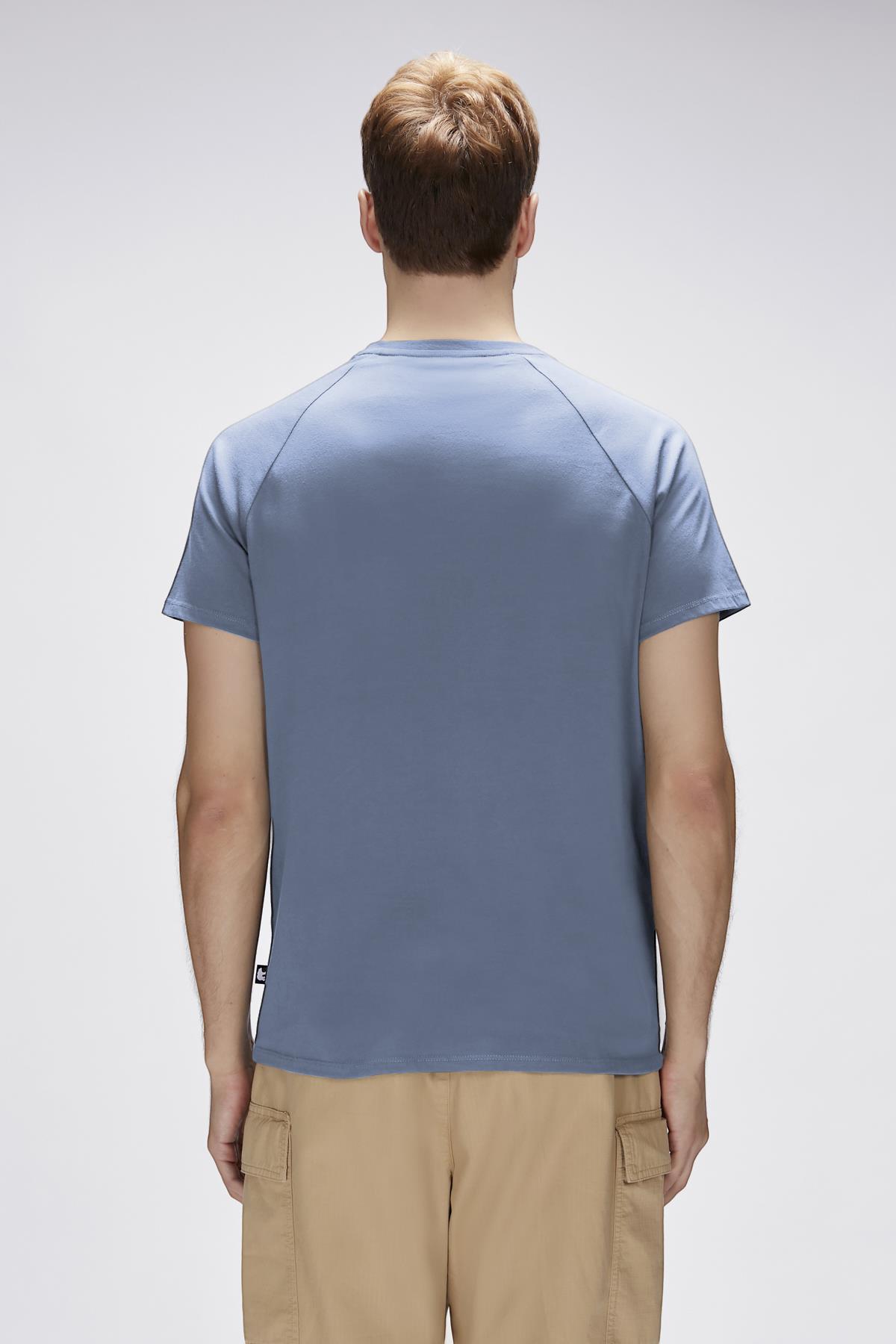 Simon Elemental Blue Mens Printed T-Shirt