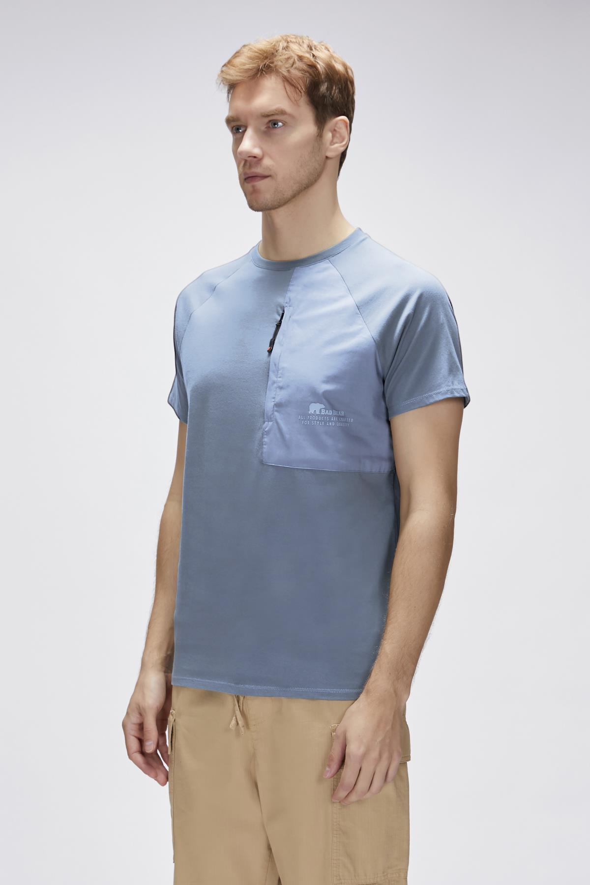 Simon Elemental Blue Mens Printed T-Shirt