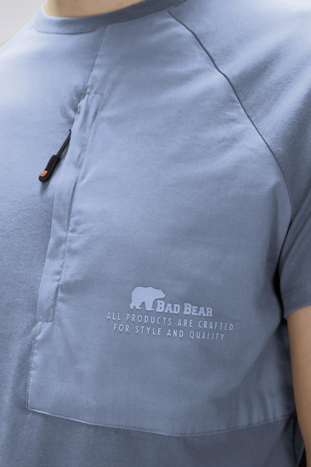 Simon Elemental Blue Mens Printed T-Shirt