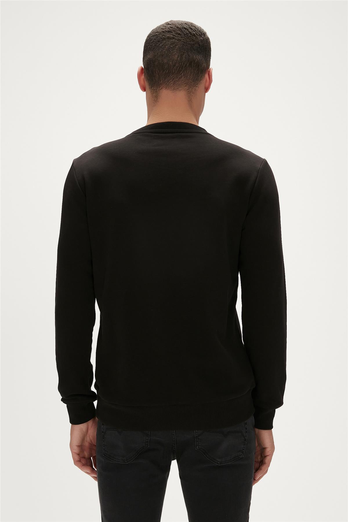 Story Crewneck Siyah Erkek Sweatshirt