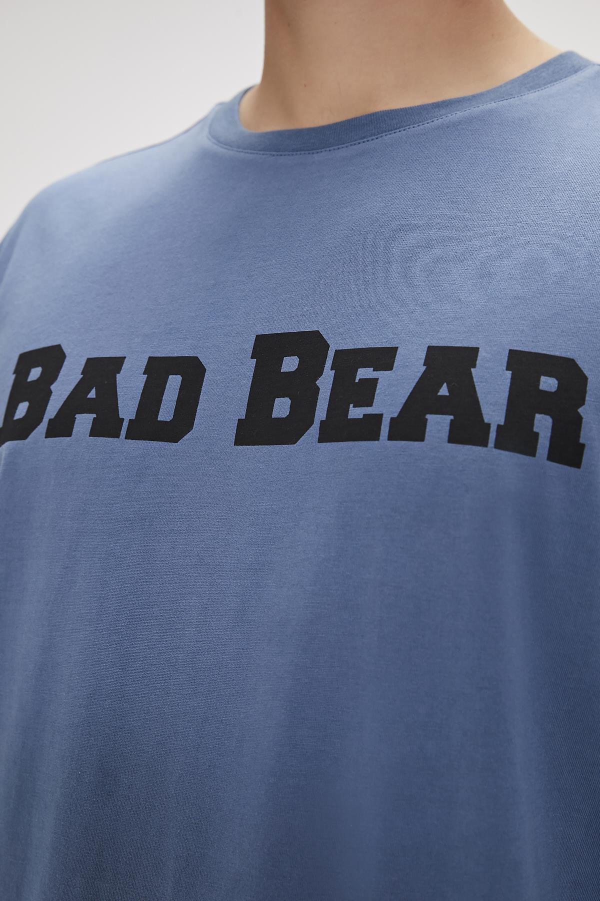 Title Element Mavi Logo Baskılı Basic Erkek Tişört