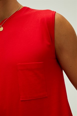 Tribe Tank-Top Crimson Red Kırmızı Erkek Atlet