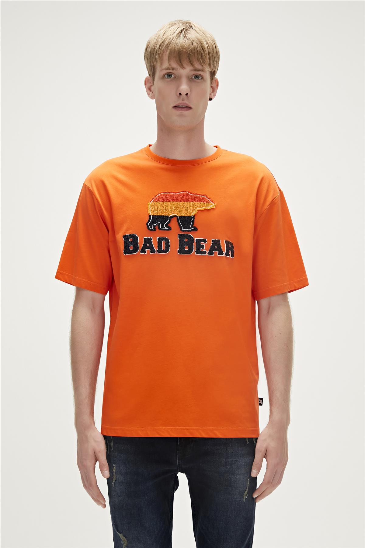 Tripart Orange Mens T-Shirt