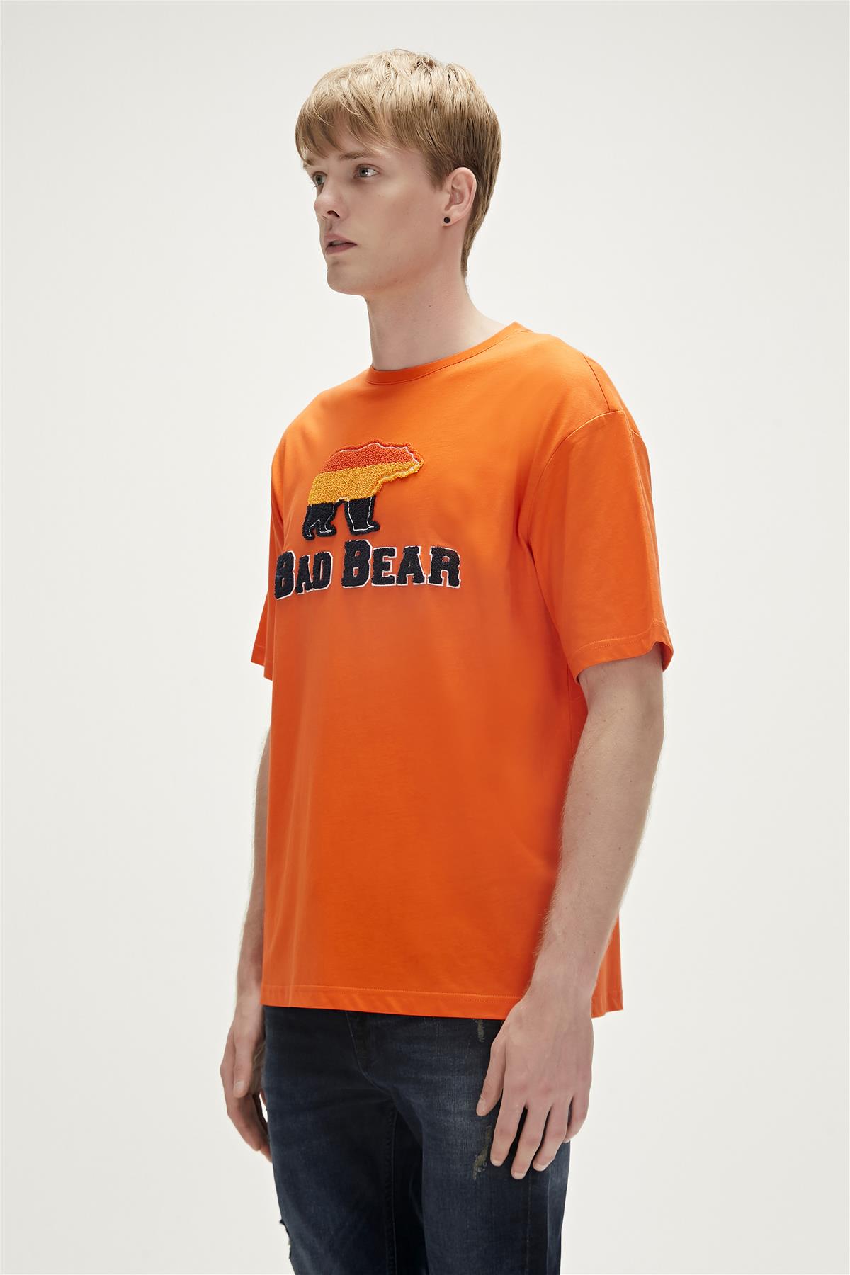 Tripart Orange Mens T-Shirt