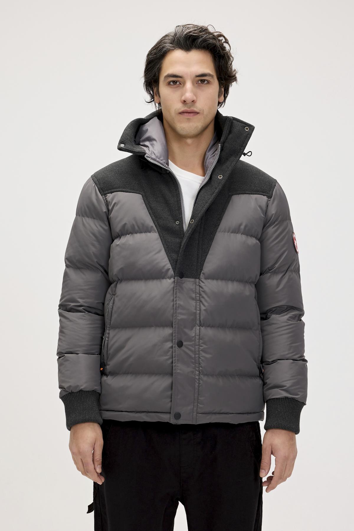 Valery Asfalt Erkek Puffer Mont