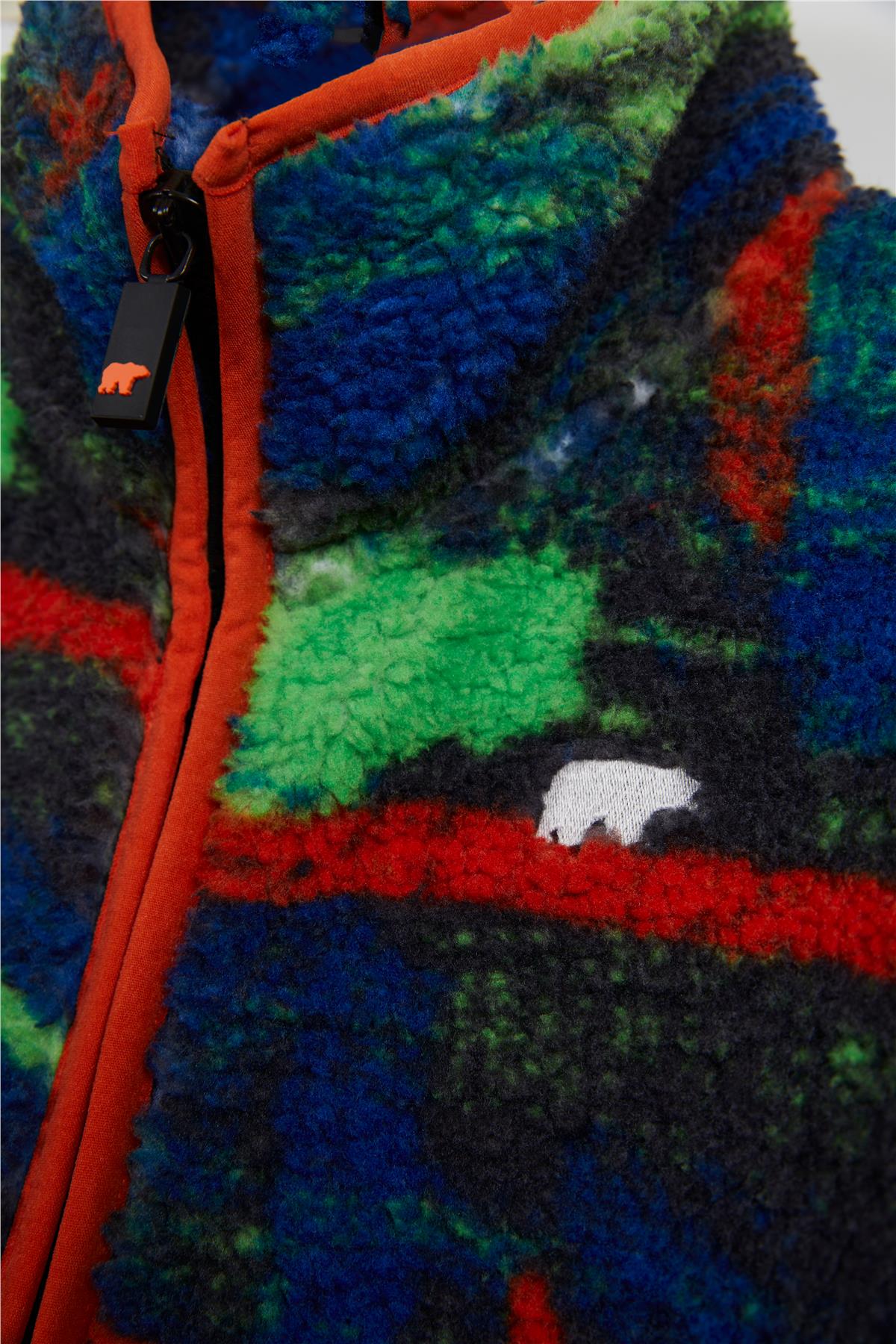 Vernon Asfalt Çocuk Full-Zip Polar Sweatshirt