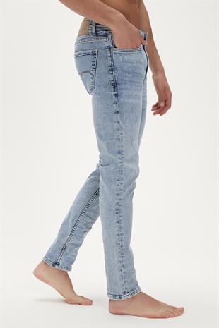 Xavier Jeans Buz Mavi Erkek Denim Pantolon