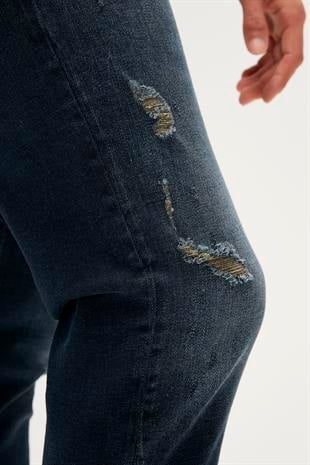 Xavier Jeans Indigo Mavi Erkek Denim Pantolon