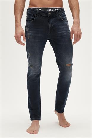 Xavier Jeans Indigo Mavi Erkek Denim Pantolon