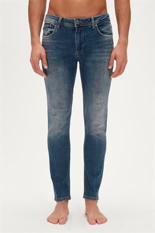 Xavier Jeans Okyanus Mavi Erkek Denim Pantolon