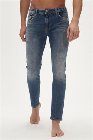 Xavier Jeans Okyanus Mavi Erkek Denim Pantolon