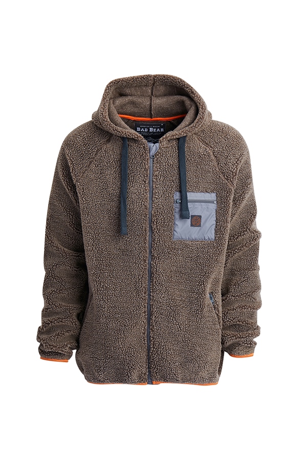 TEDDY FULL-ZIP SWEATSHIRT AÇIK KAHVE |BAD BEAR