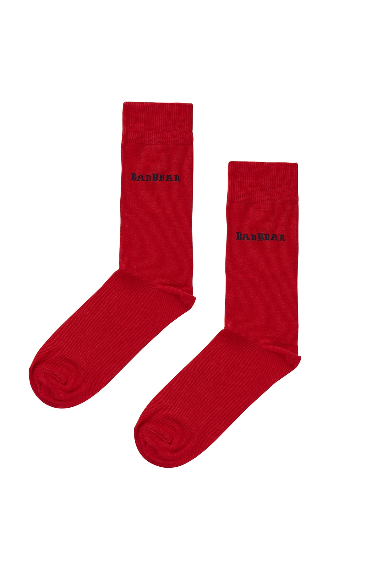 Solid Tall Kırmızı Unisex Çorap | BAD BEAR