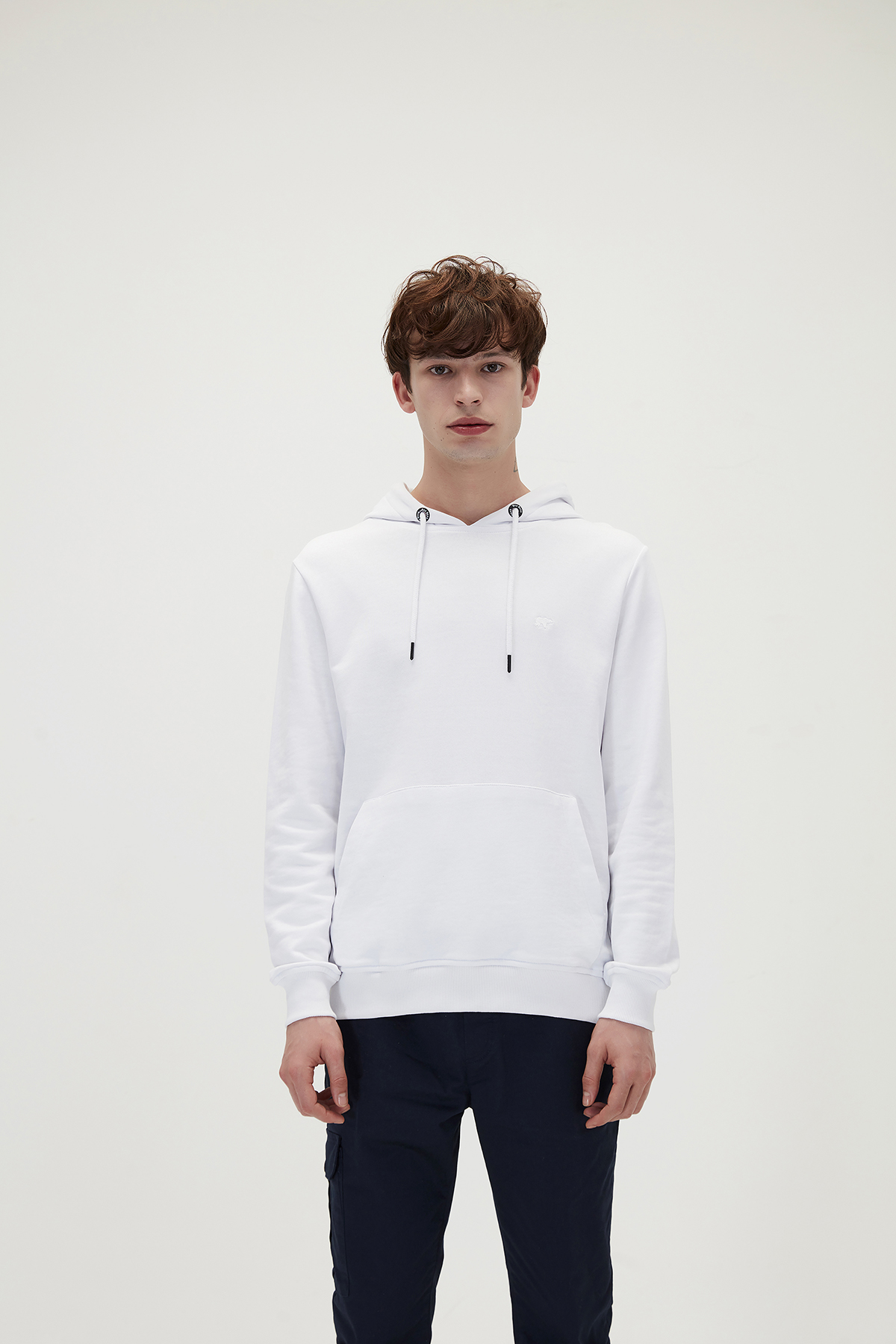 Zara white hoodie mens hotsell