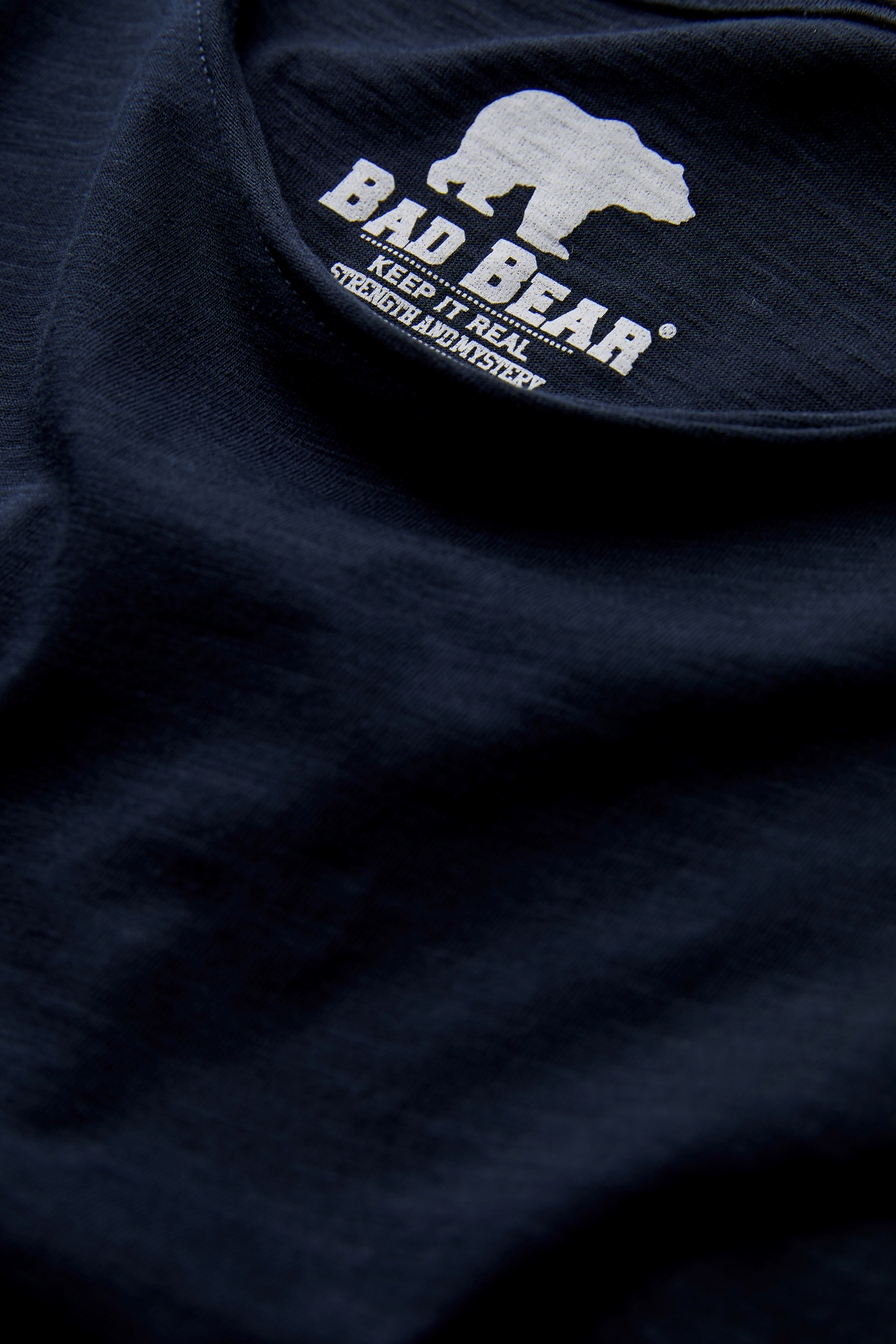 Bad Bear O-Neck Navy Blue Basic Men's T-Shirt | BAD BEAR