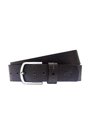 Space Leather Belt Black