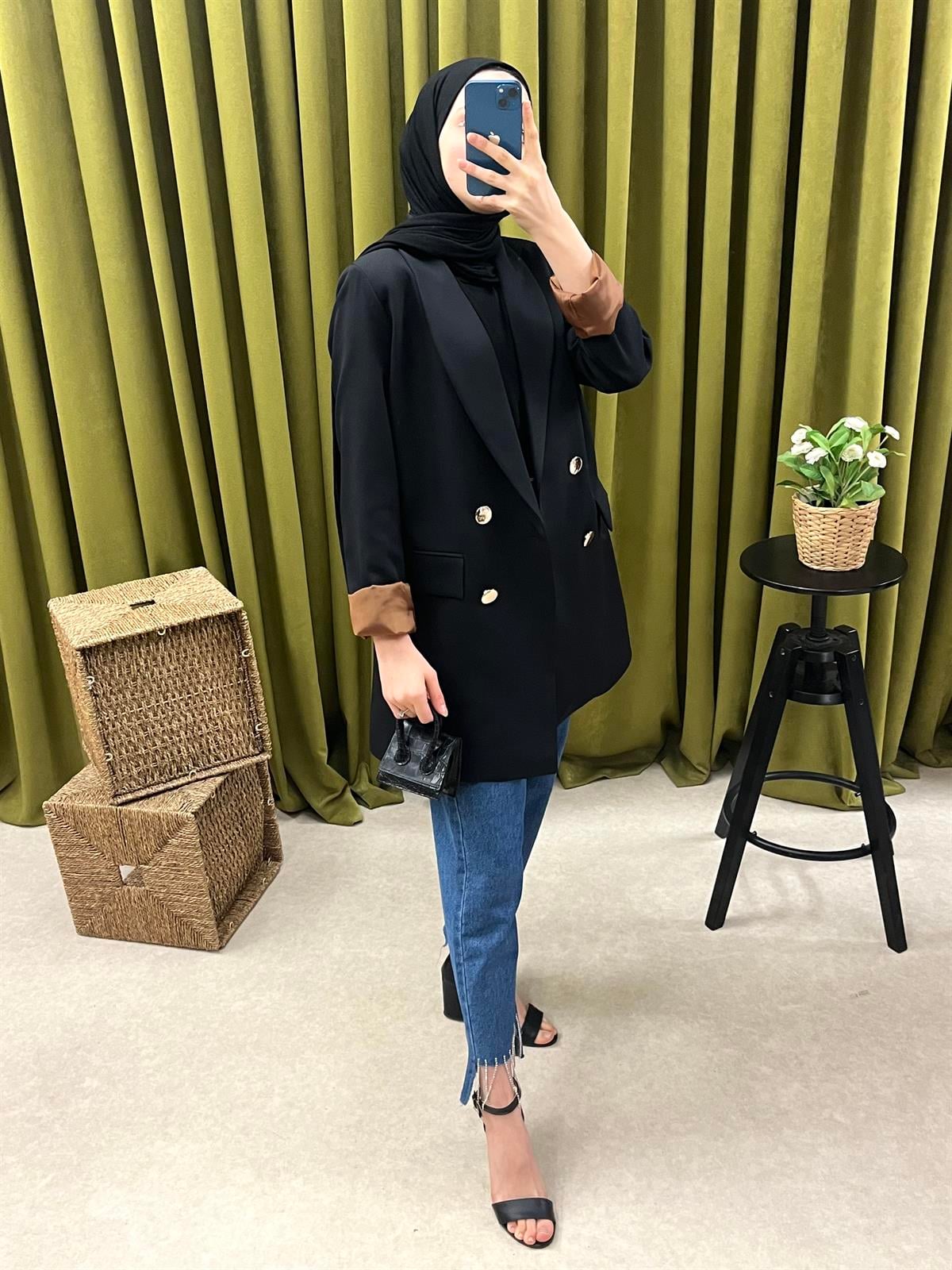 ma blazer ceket siyah