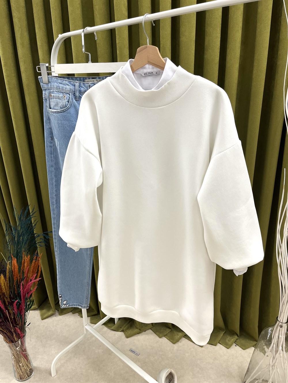 as karpuz kol sweat krem