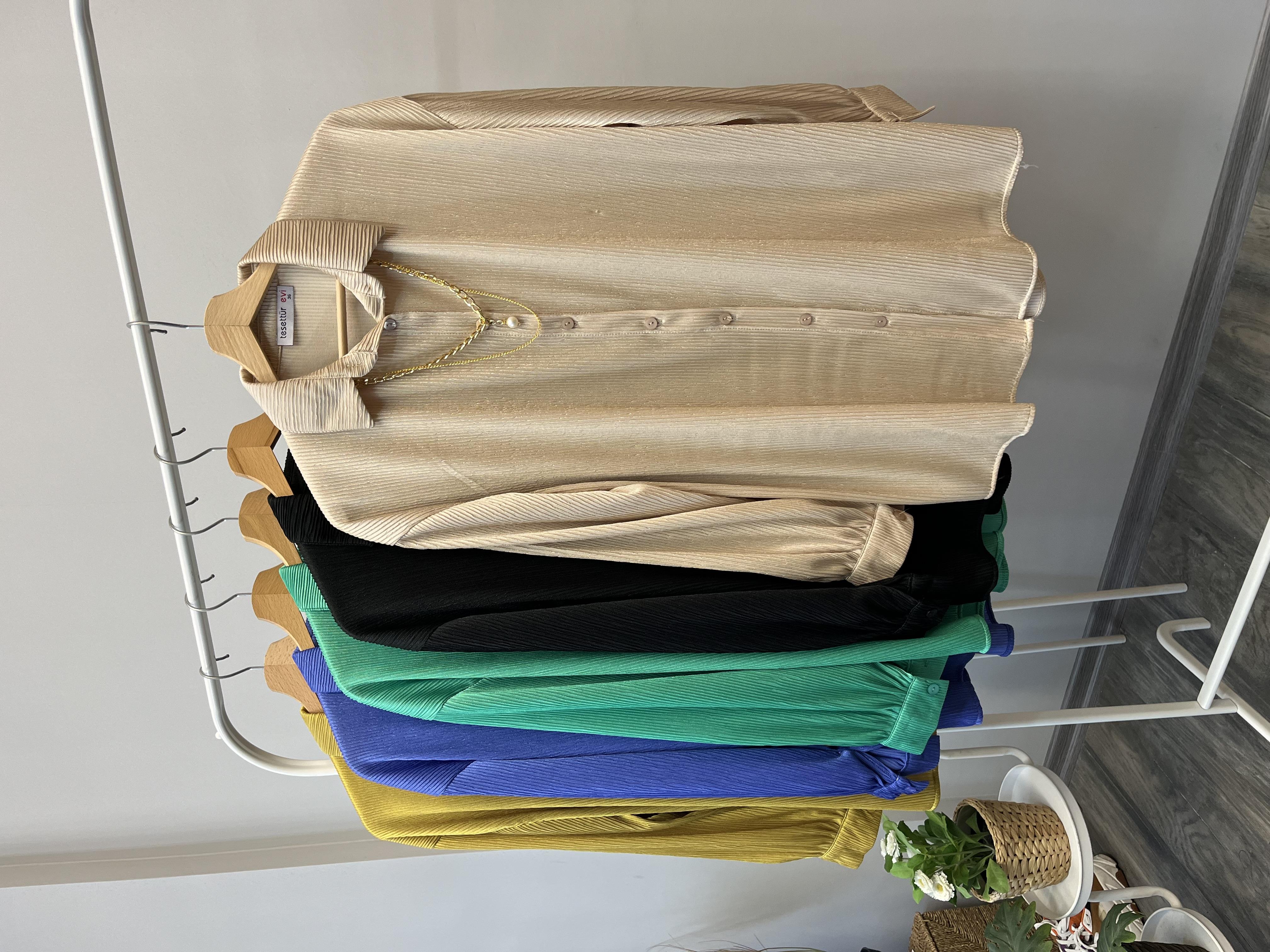 bt kolyeli gömlek bej