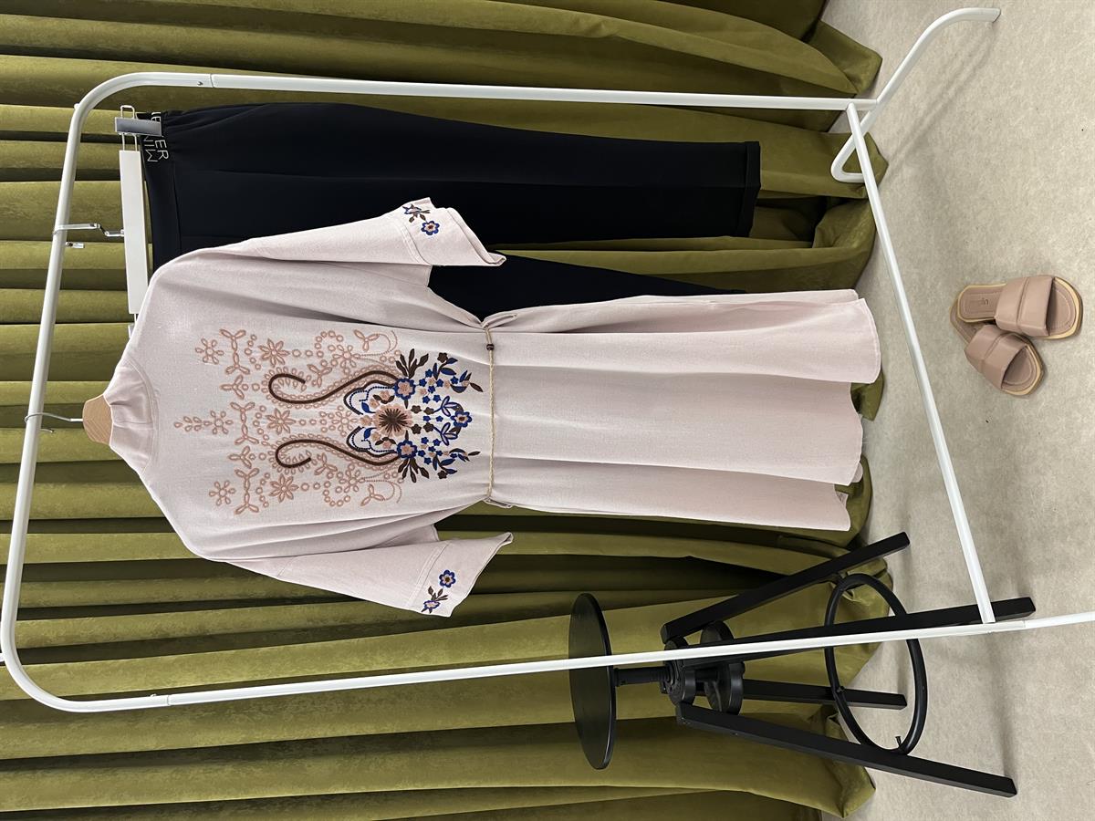 ma arkası işlemeli kimono 
