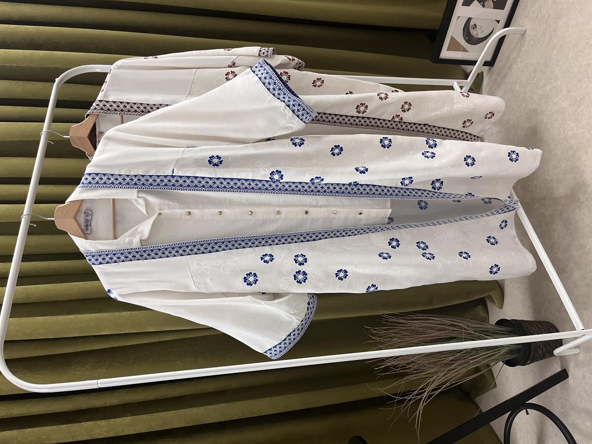 ma desenli kimono mavi