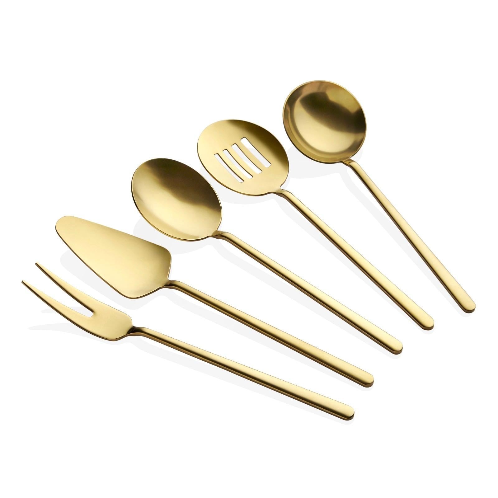 Allegra Titanyum Mat Gold  5 Parça Sos Kepçe Seti
