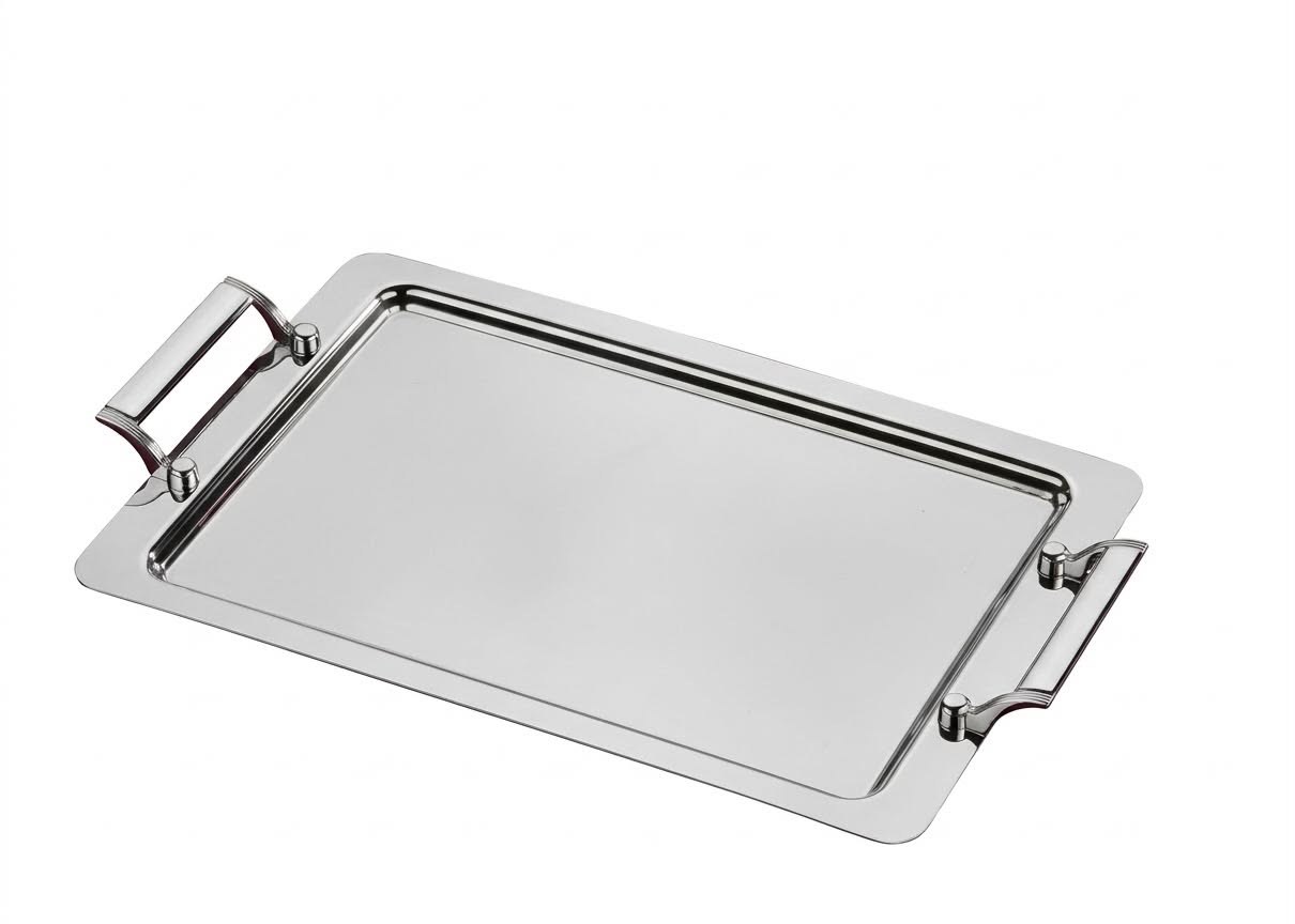 DİKDÖRTKEN SADE OVAL KULP TEPSİ