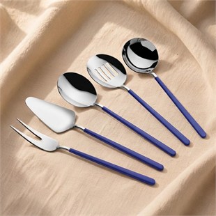 Allegra Silver Blue 5 Parça Sos Kepçe Seti