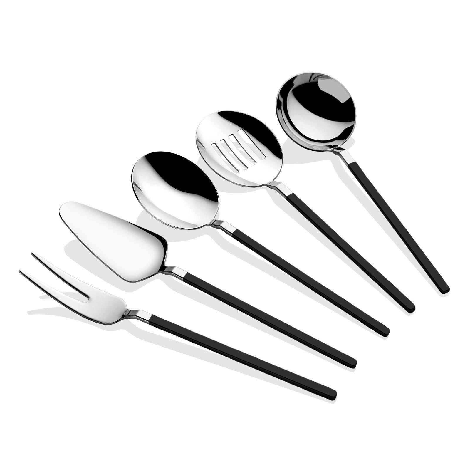 Carre Silver Black 5 Parça Sos Kepçe Seti
