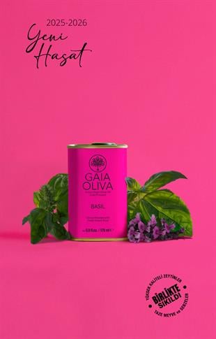 Fesleğen Çeşnili 175 ml Natürel Sızma Zeytinyağı (Yeni Hasat)