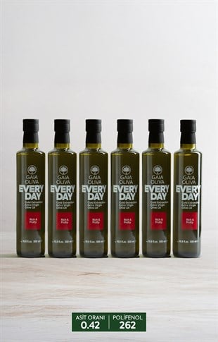 6lı Everyday 500 ml Natürel Sızma Zeytinyağı