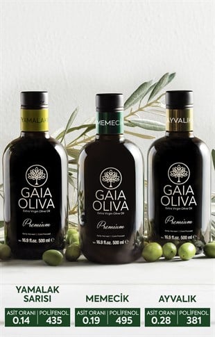 3lü Premium Ayvalık, Premium Memecik ve Premium Yamalak Sarısı 500 ml Erken Hasat Natürel Sızma Zeytinyağı (Yeni Hasat)