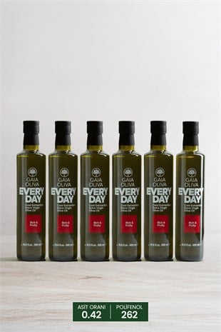 6lı Everyday 500 ml Natürel Sızma Zeytinyağı